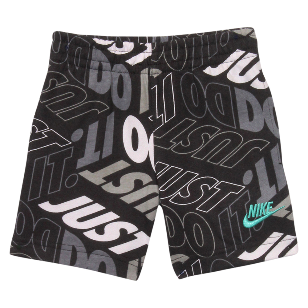 Nike Little Boy's Shorts Just Do It All-Over Print Black - Picture 7 of 8