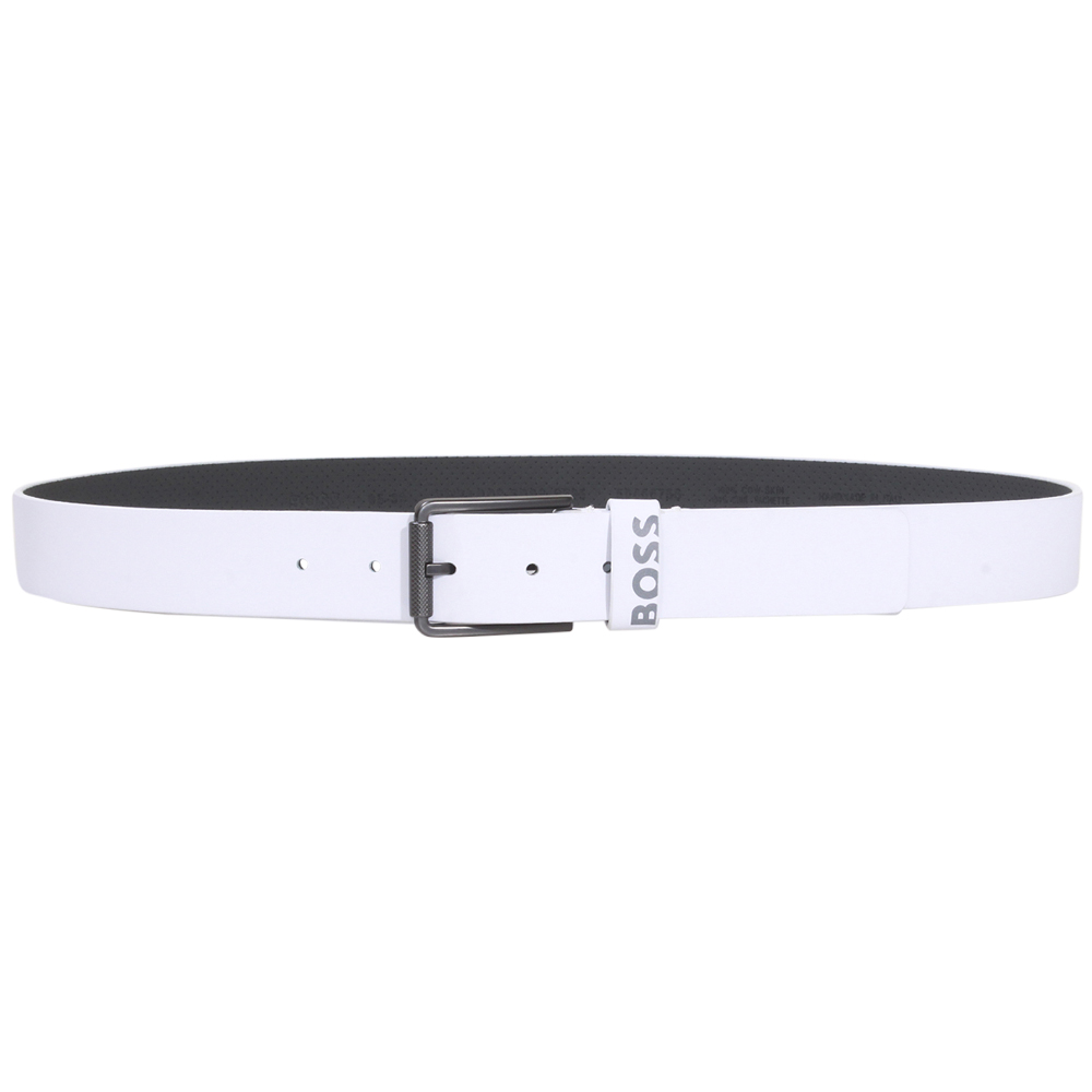 Cinturón Hugo Boss Para Hombre Tint-Loop-Boss Cuero Genuino Blanco - Imagen 20 de 21