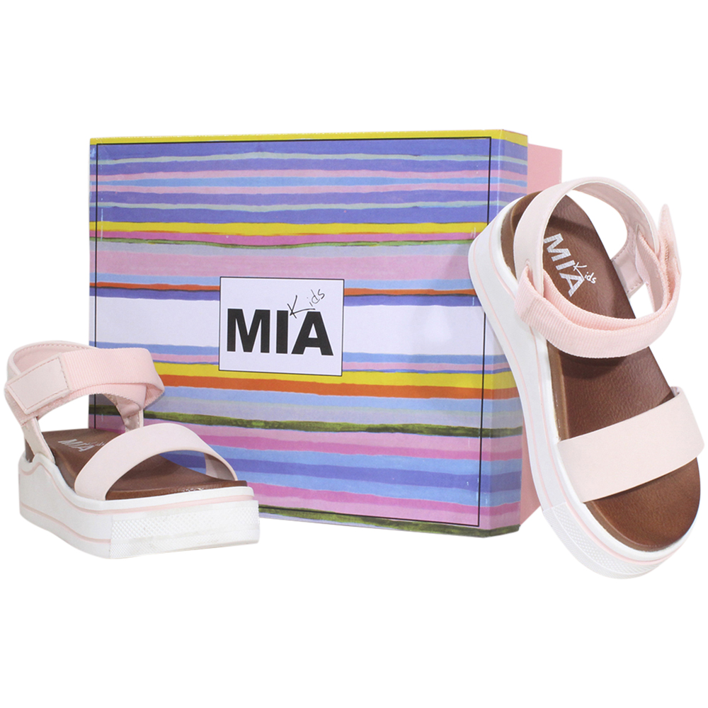 Mia Kids Little/Big Girl's Haylo Sandals Blush Platform Strappy Shoes - Picture 24 of 56