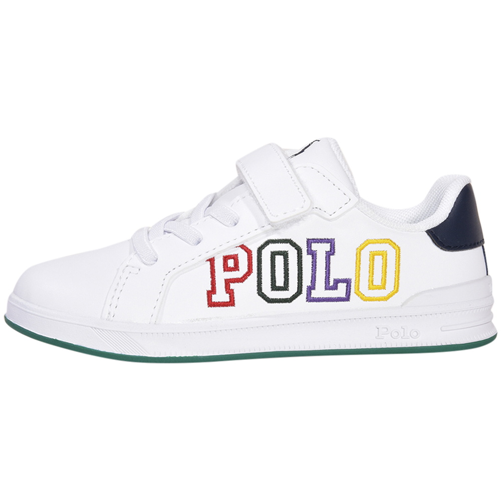 Polo Ralph Lauren Toddler Boy's Heritage-Court-II-Graphic White Sneakers Shoes - Picture 19 of 64