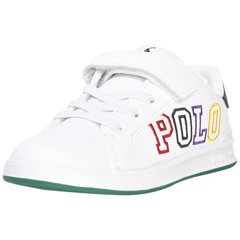 Polo Ralph Lauren Toddler Boy's Heritage-Court-II-Graphic White Sneakers Shoes - Picture 33 of 64