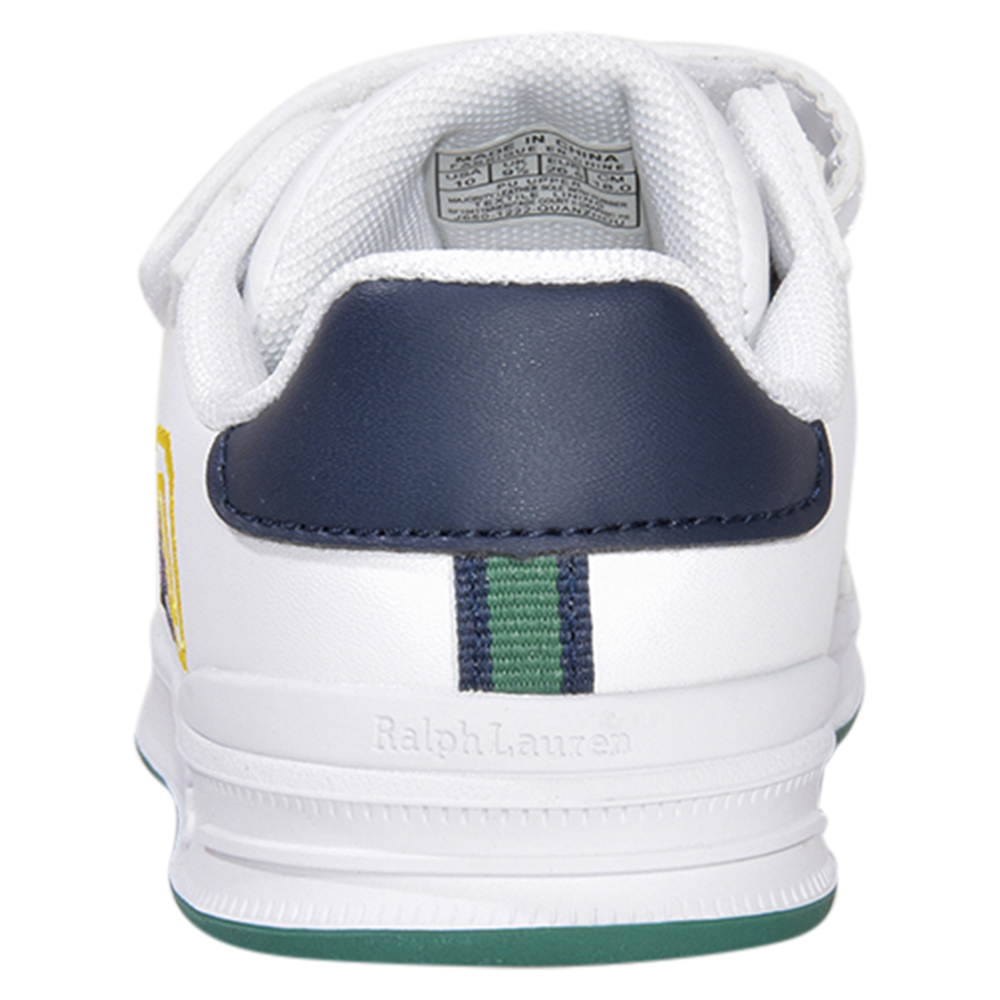 Polo Ralph Lauren Toddler Boy's Heritage-Court-II-Graphic White Sneakers Shoes - Picture 36 of 64