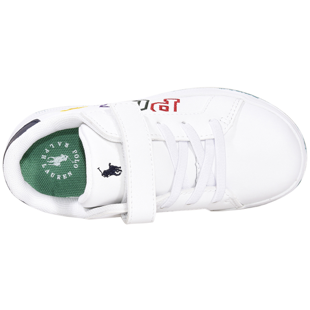 Polo Ralph Lauren Toddler Boy's Heritage-Court-II-Graphic White Sneakers Shoes - Picture 38 of 64
