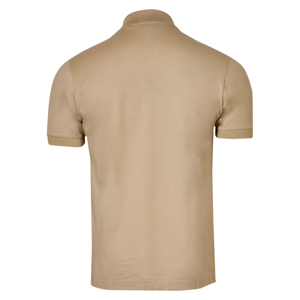 Tシャツ・カットソー ^ ^ Men's Beige Logo Open Collar Polo Short Sleev Light Beige Silk and Cotton Piquet Polo Shirt SS25 32335718