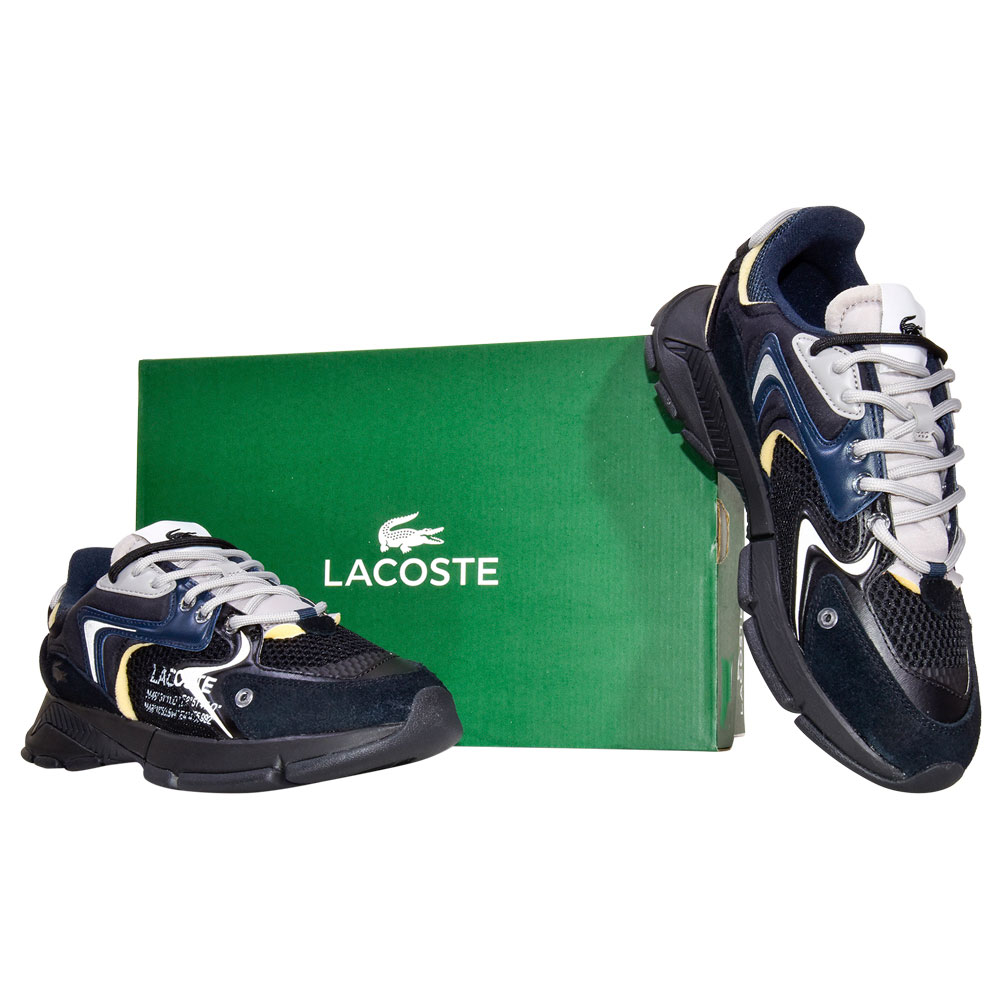 H Lacoste Men's L003-Neo Sneakers Black/Navy Low Top Trainers | eBay