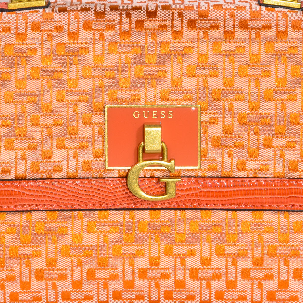 Guess Women's Stephi Handbag Bamboo Flap Satchel - Picture 21 of 21