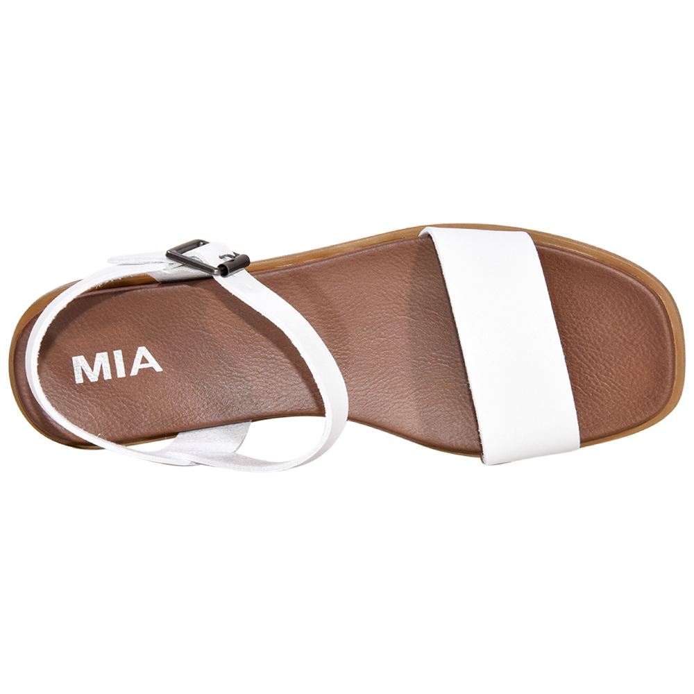 Mia Women's Karina Sandals White Strappy Shoes - Picture 38 of 56