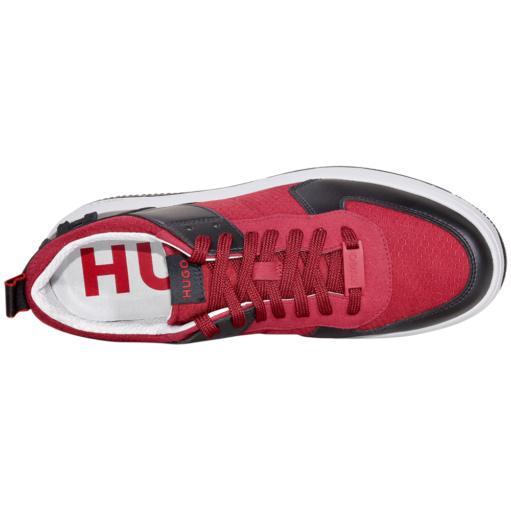 Hugo Boss Kilian_TENN_MXMT Herren Sneaker Schnürschuhe offen rot - Bild 38 von 48