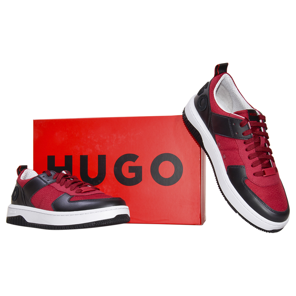 Hugo Boss Kilian_TENN_MXMT Herren Sneaker Schnürschuhe offen rot - Bild 40 von 48