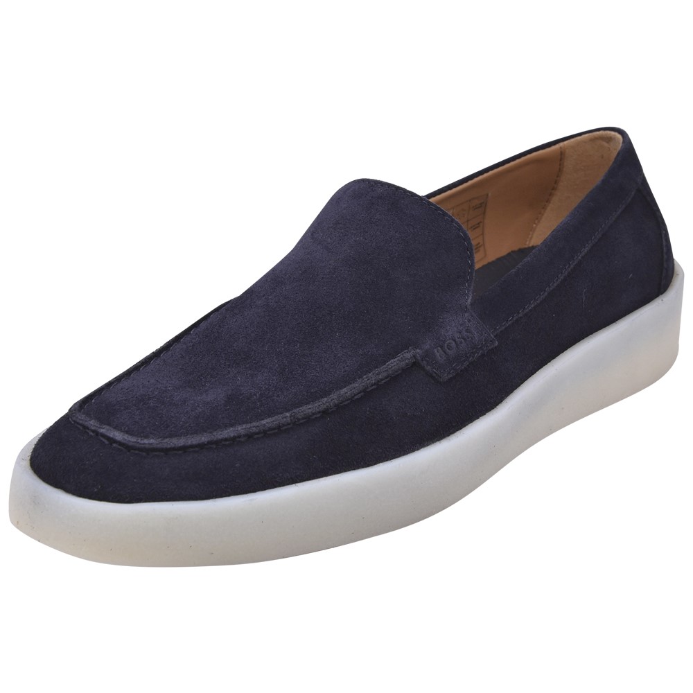 Hugo Boss Loafs HUGO - Leather loafers with lug outsole - Black main image 2