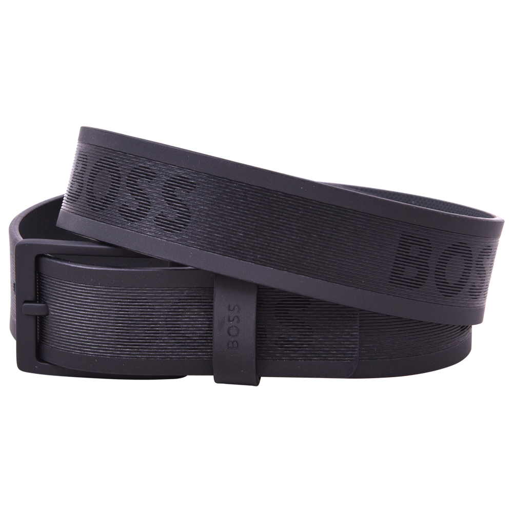 HUGO BOSS Men's Garney Refined Leather Belt Black 32 main image 1