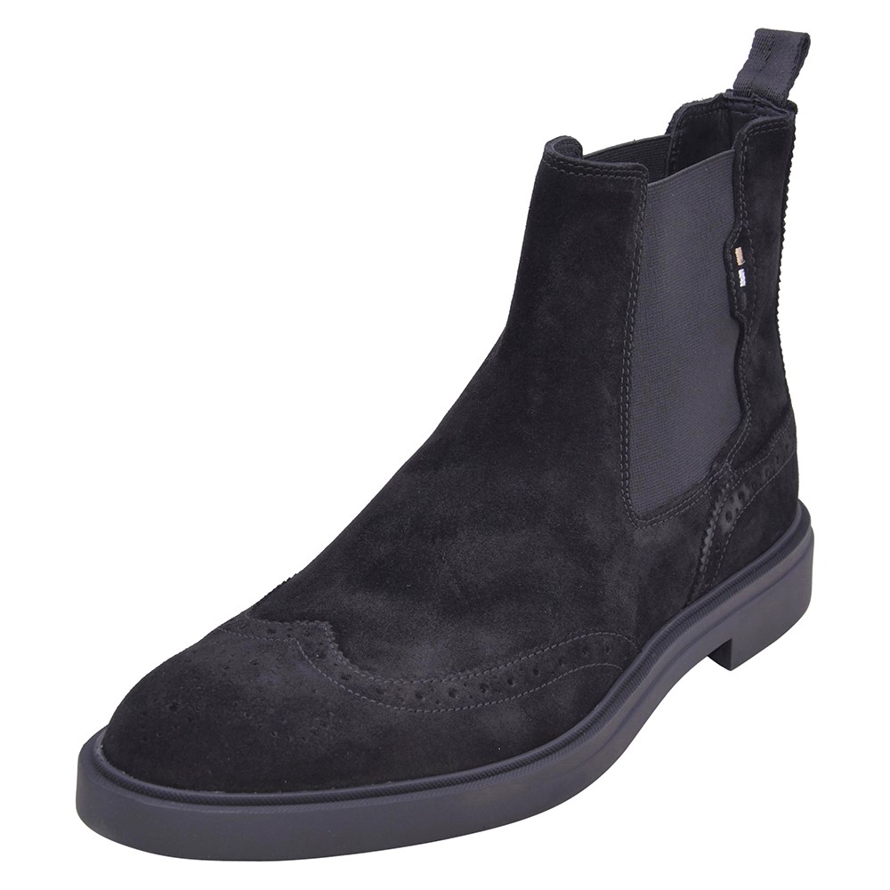 Hugo Boss Calev_Cheb_BRSD Men's Chelsea Boots Shoes Black