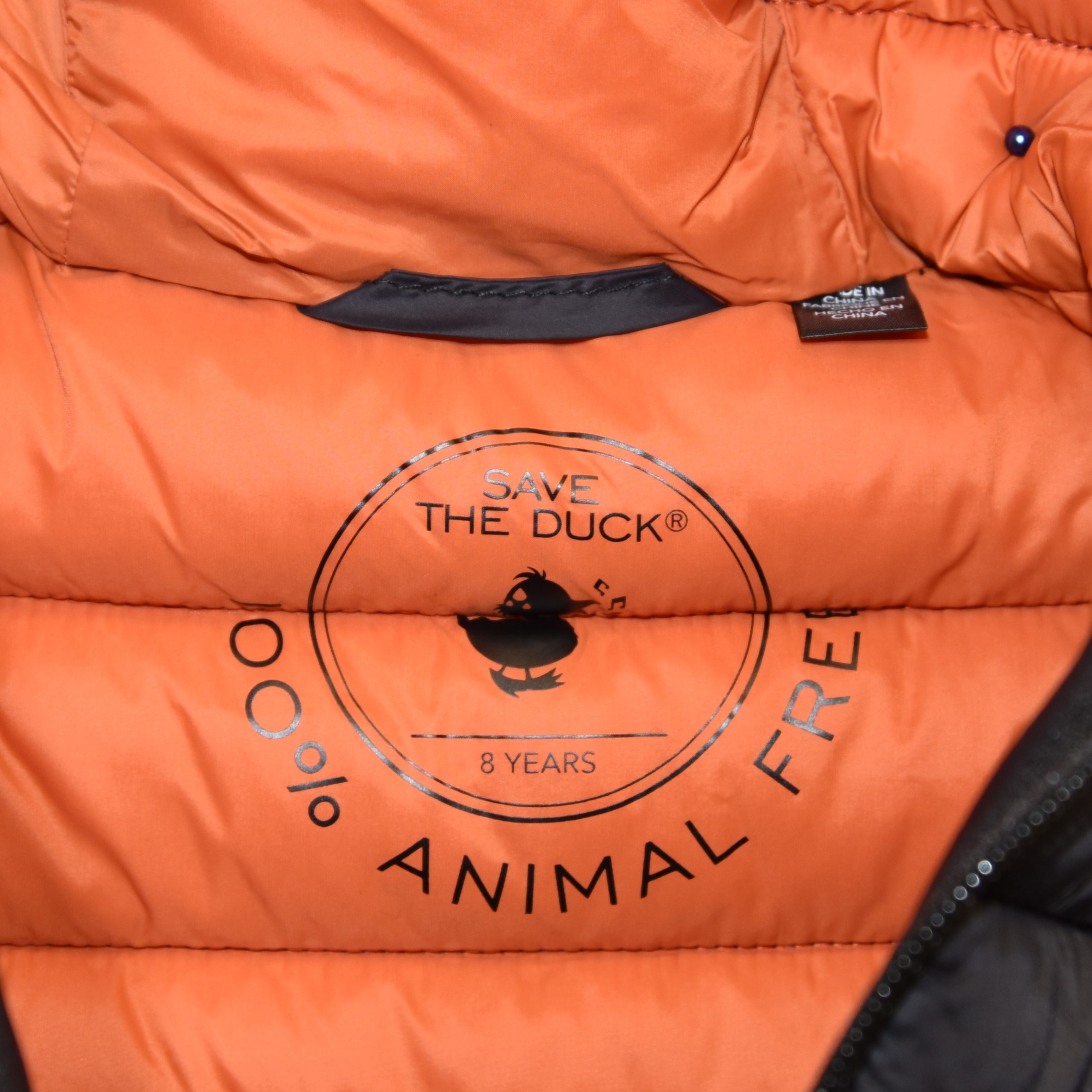 Save The Duck Boy's Donny Jacket Hooded Puffer Thyme Breathable Water Resistant - Picture 17 of 25