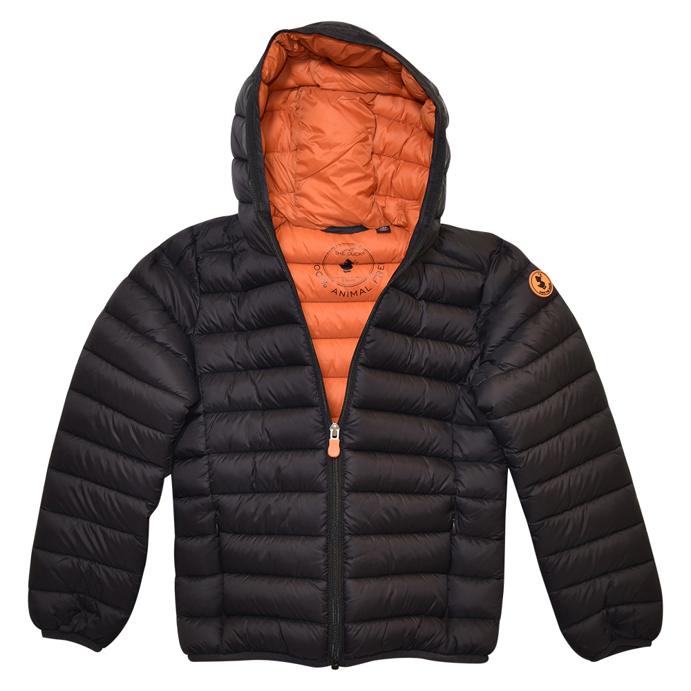 Save The Duck Boy's Donny Jacket Hooded Puffer Thyme Breathable Water Resistant - Picture 21 of 25