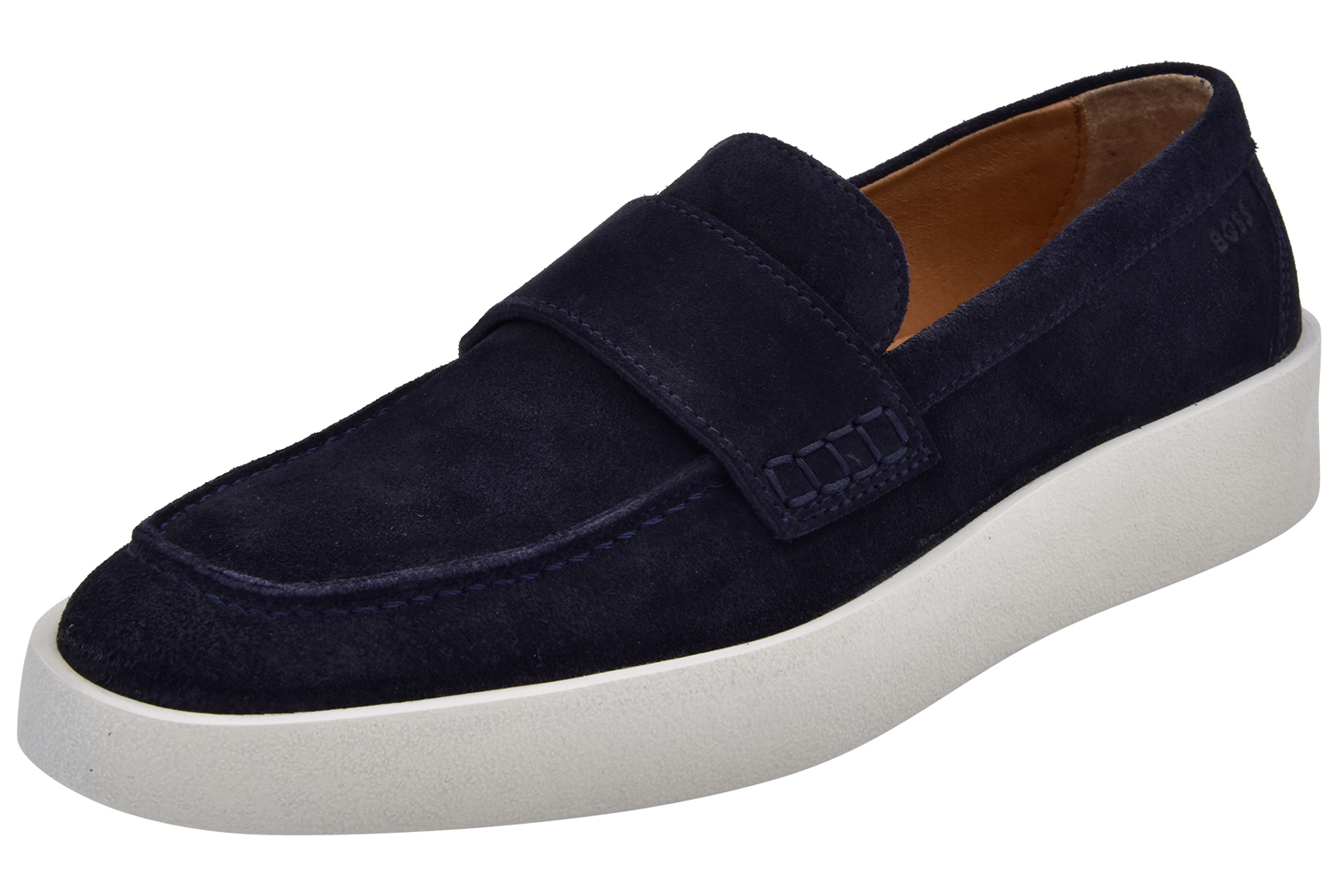 Hugo Boss Clay_Loaf_SDPE Men's Leather Penny Loafers Shoes - Picture 9 of 40