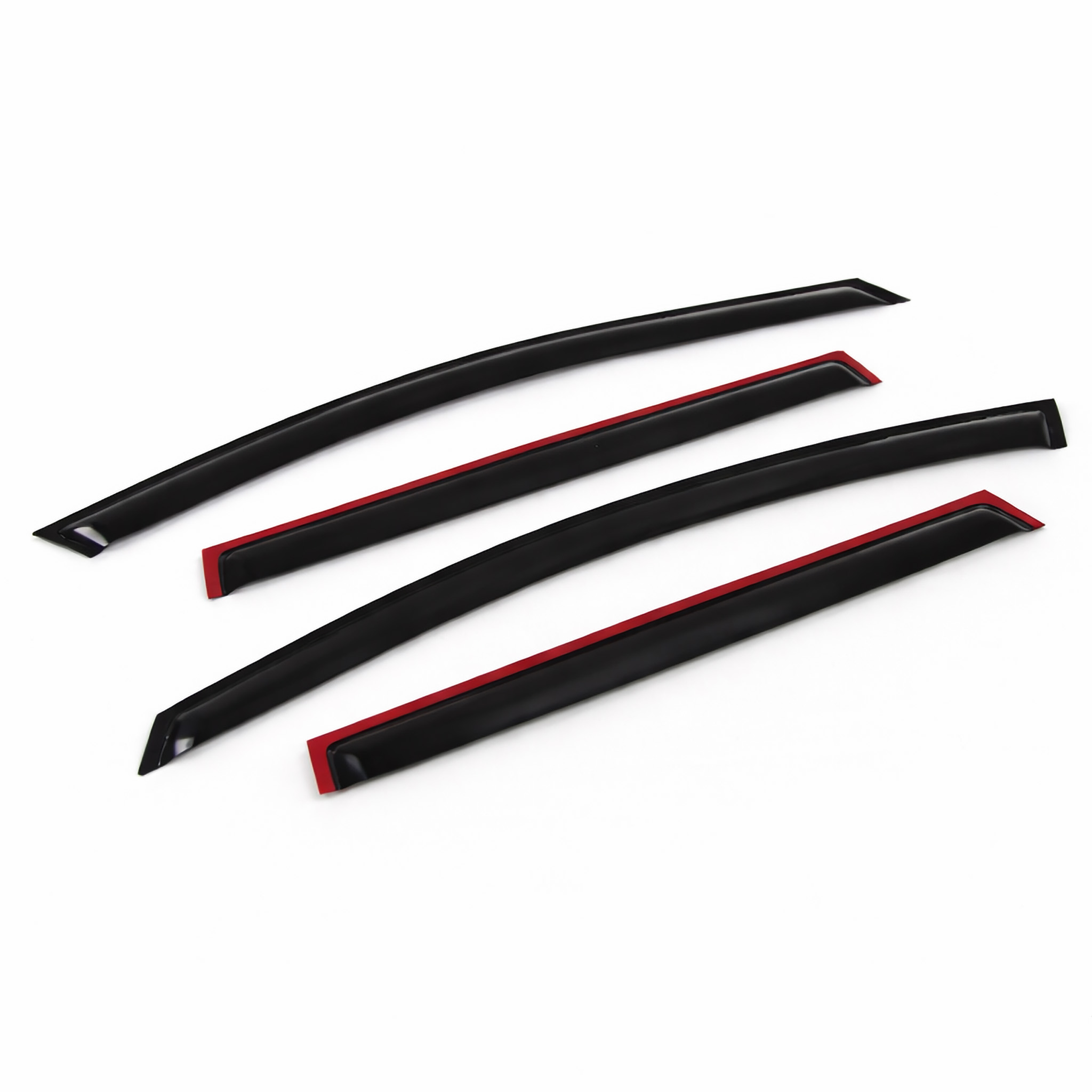 thumbnail interactive-video image 1 of 4pcs Dark Smoke Window Visors For Honda Insight 2010-2014 – Rain Guard Wind Deflector 1 of 4