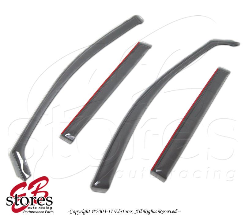 4pcs Out-Channel Visor Rain Guards Cadillac SRX 2010 2011 2012 2013 2014-2016
