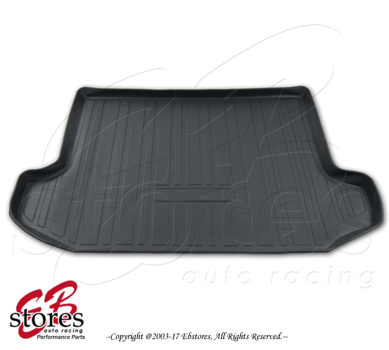 Black All Weather Rubber Cargo Trunk ATS Logo Floor Mat for Select Cadillac
