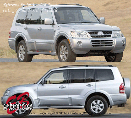 Smoke Tinted Window Visors for 2001-2006 Mitsubishi Ghana