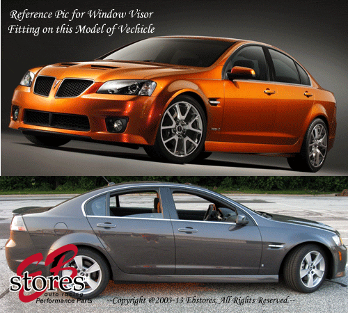 4pcs Visor Rain Guards Wind Deflector Pontiac G8 2008-2009 08-09 All Model