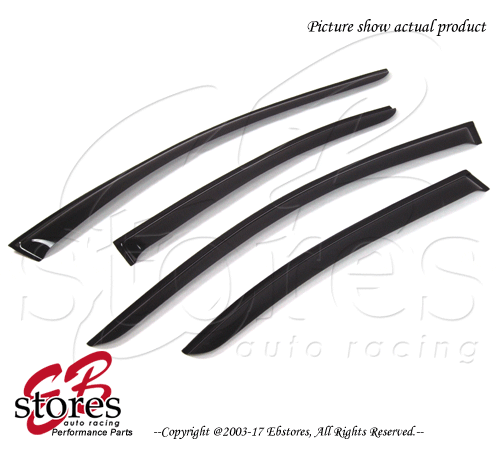 JDM Vent Visors 4pcs Wind Deflector For Nissan Maxima 09 10 11 12-15 2009-2015