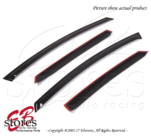 Mazda Mazda3 Hatchback 2010-2013 Outside-Mounted Ash Grey JDM Window Visors 4pcs