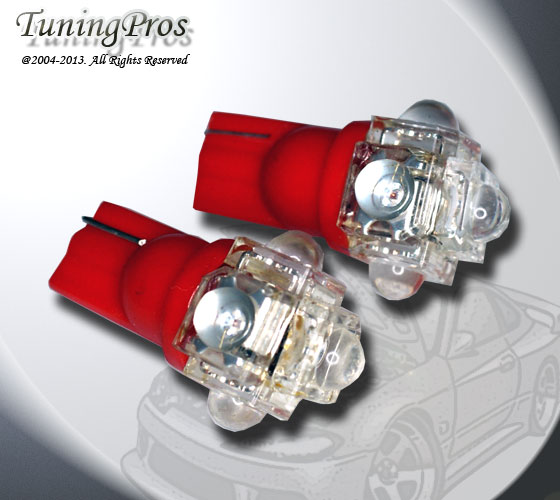 2pcs of T10 Wedge LED Rear Side Marker 5 Flux White Light Bulbs One Pair 194NA