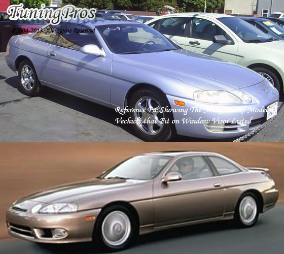 For Lexus SC300 SC400 1992-2000 92 93 94-00 2 Door Windows Visor Sun Guard 2pc