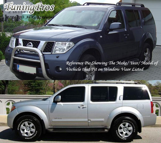 JDM Vent Window Visor 4pc Wind Deflector Fit Nissan Pathfinder 0508 09