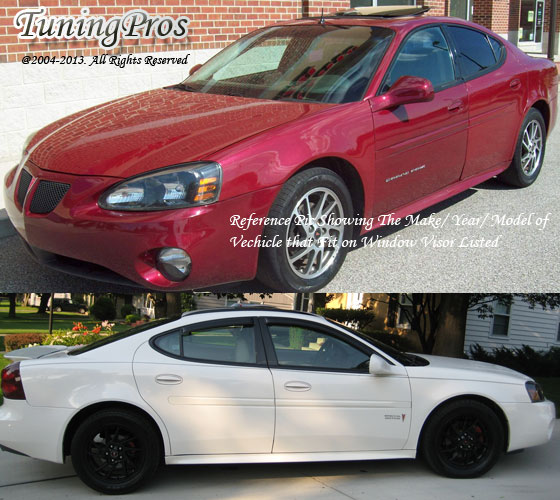 thumbnail image 2 of 4-Piece Rain Guard Wind Deflector Visors For Pontiac G6 2005-2010 – Smoke 2 of 6