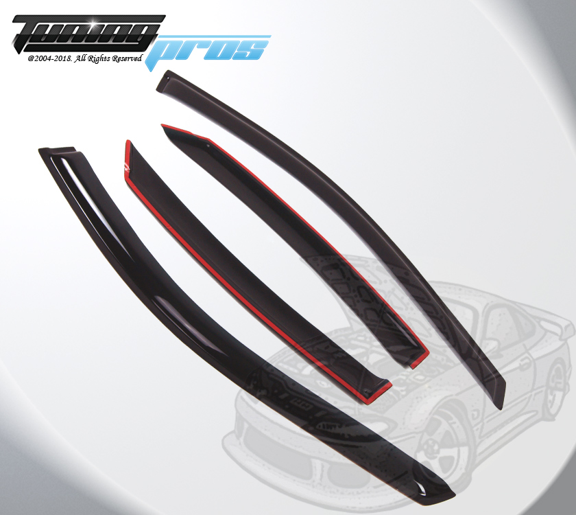 Wensdy 4Pcs Side Window Wind Deflector Outside Mount Rain Guards Set, Window Visor fit for 1996-2007 Ford Taurus Sedan 94847, Side Window Wind Deflectors & Visors - Canada