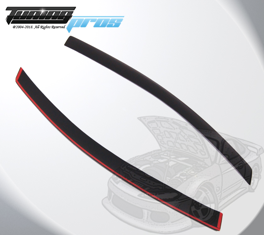 Glossy Dark Smoke Window Visors For Mazda RX-8 2003-2012 – Easy Stick-On, No Drilling, 2-Piece Set