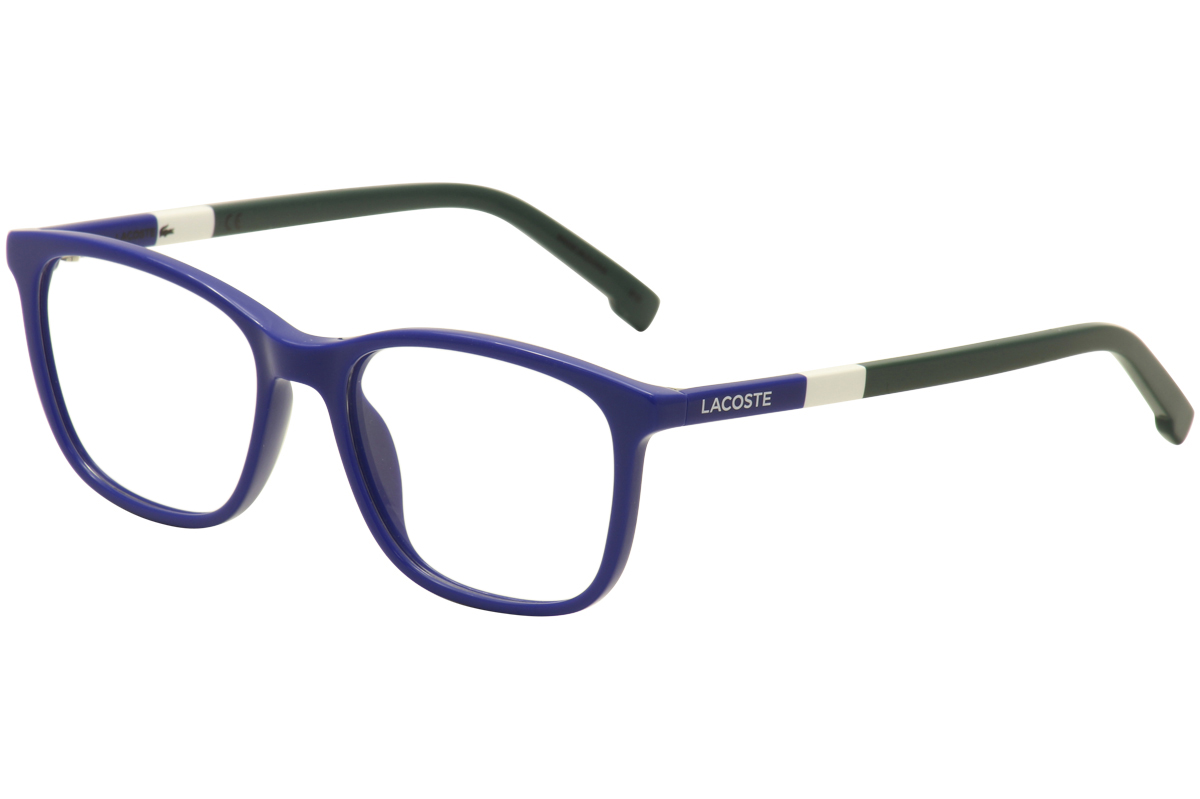 Lacoste Kids Eyeglasses L3618 L/3618 424 Blue/White/Green Optical Frame