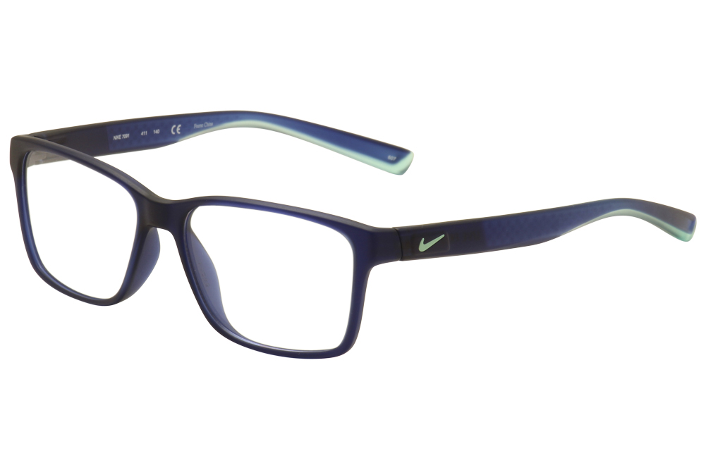 Nike Mens Eyeglasses 7091 411 Matte Navy/Blue Crystal ...