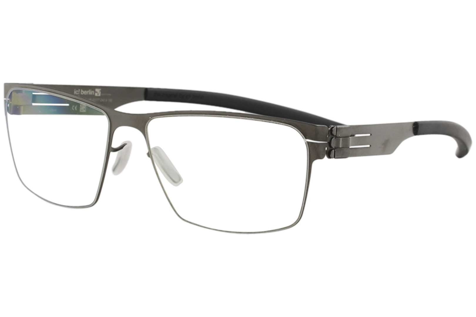 Ic! Berlin Eyeglasses Torsten S. Graphite/Black Full Rim Flex Optical