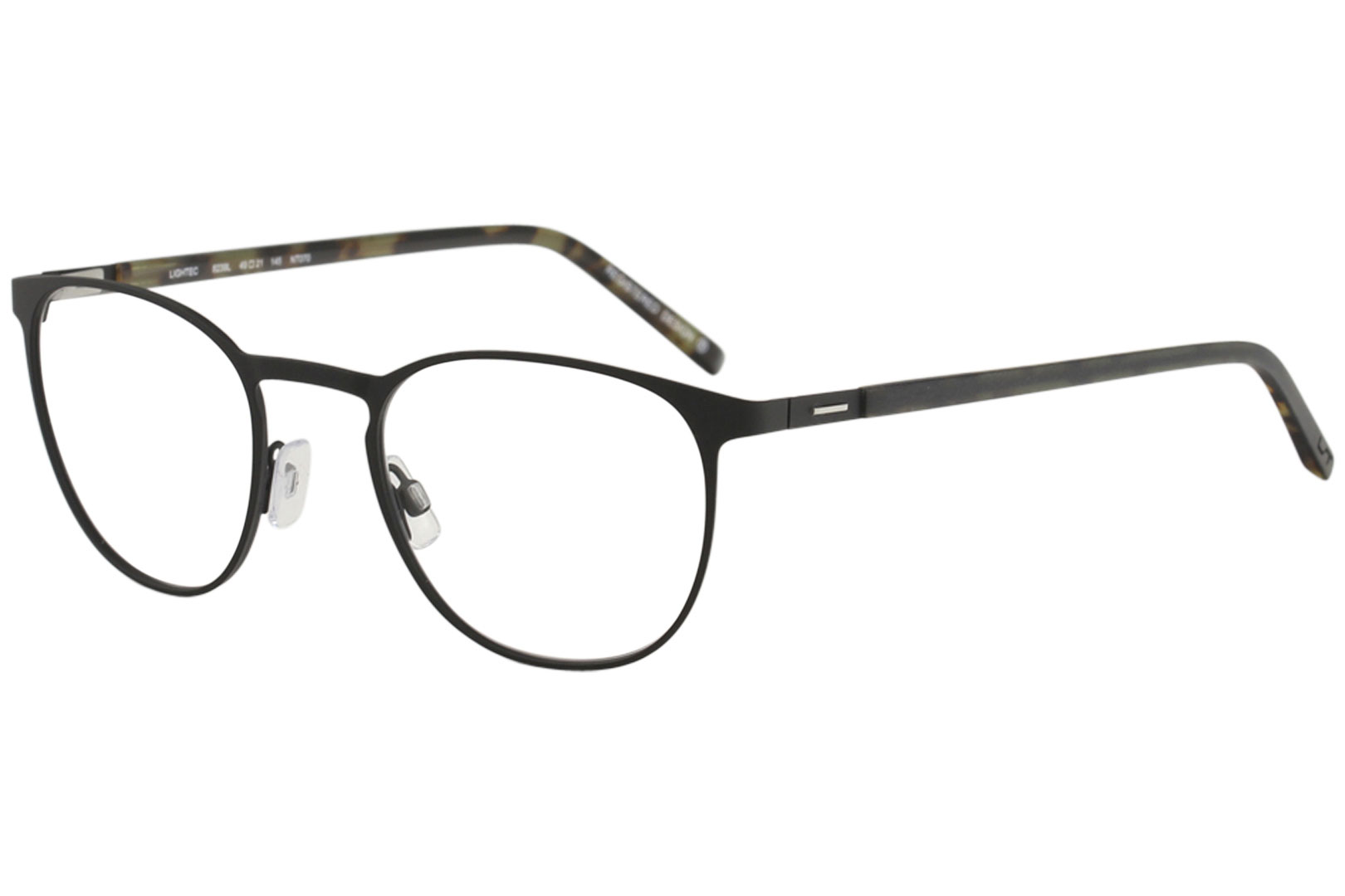 Morel Eyeglasses Lightec 8238L 8238//L NR060 Black Full Rim Optical Frame 55mm