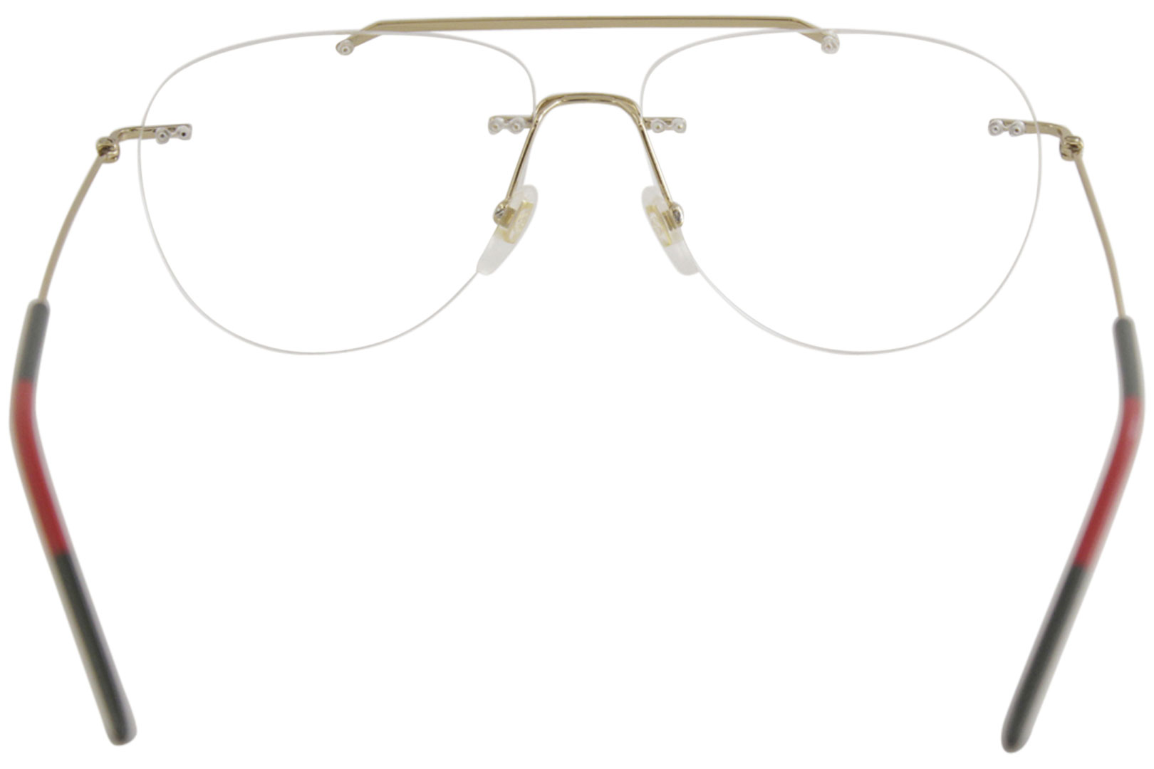 Gucci Men's Eyeglasses GG0398O GG/0398/O 002 Gold Rimless Optical Frame
