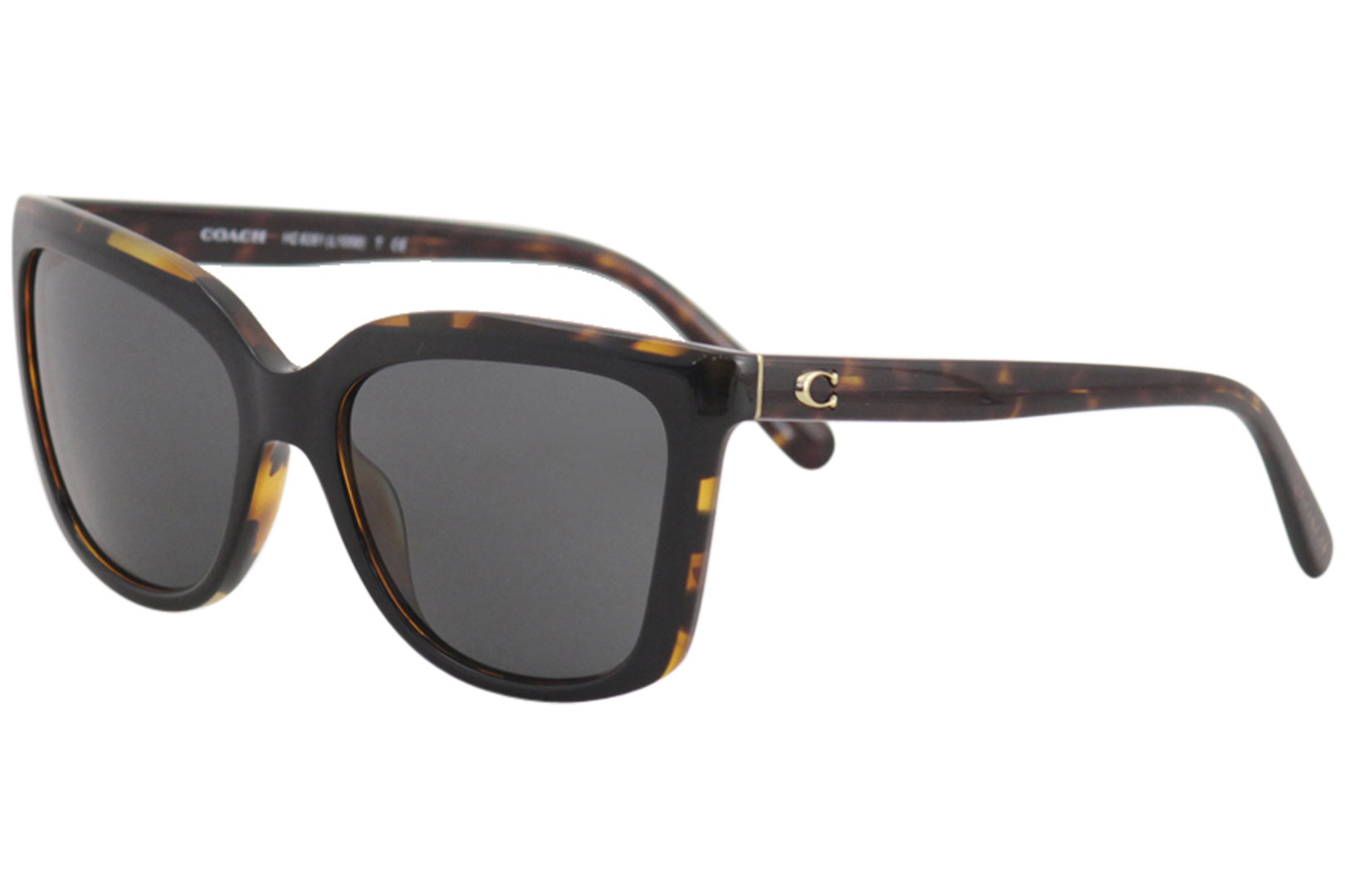 Coach Women's HC8261 HC/8261 544687 Black/Tortoise Square Sunglasses