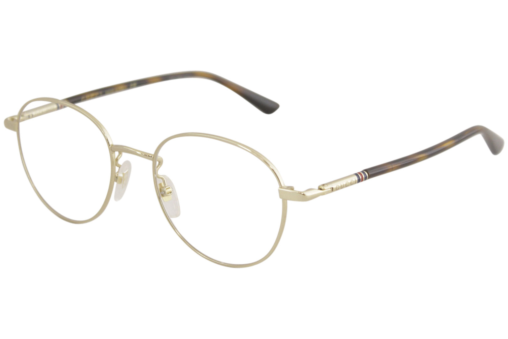 Gucci Men S Eyeglasses Gg0392o Gg 0392 O 003 Gold Havana Optical Frame 51mm Ebay