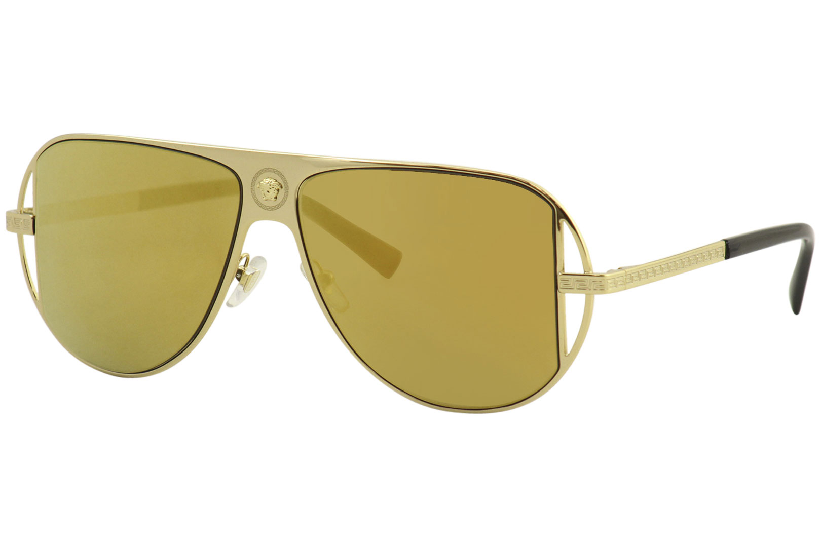 Versace Men's VE2212 VE/2212 1002/7P Gold Pilot Sunglasses 57mm eBay