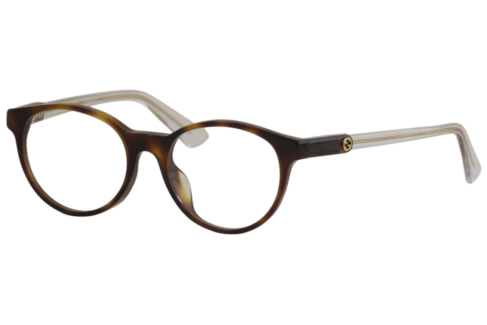 Gucci Men's Eyeglasses GucciLogo GG0487OA GG/0487/OA 003 Havana