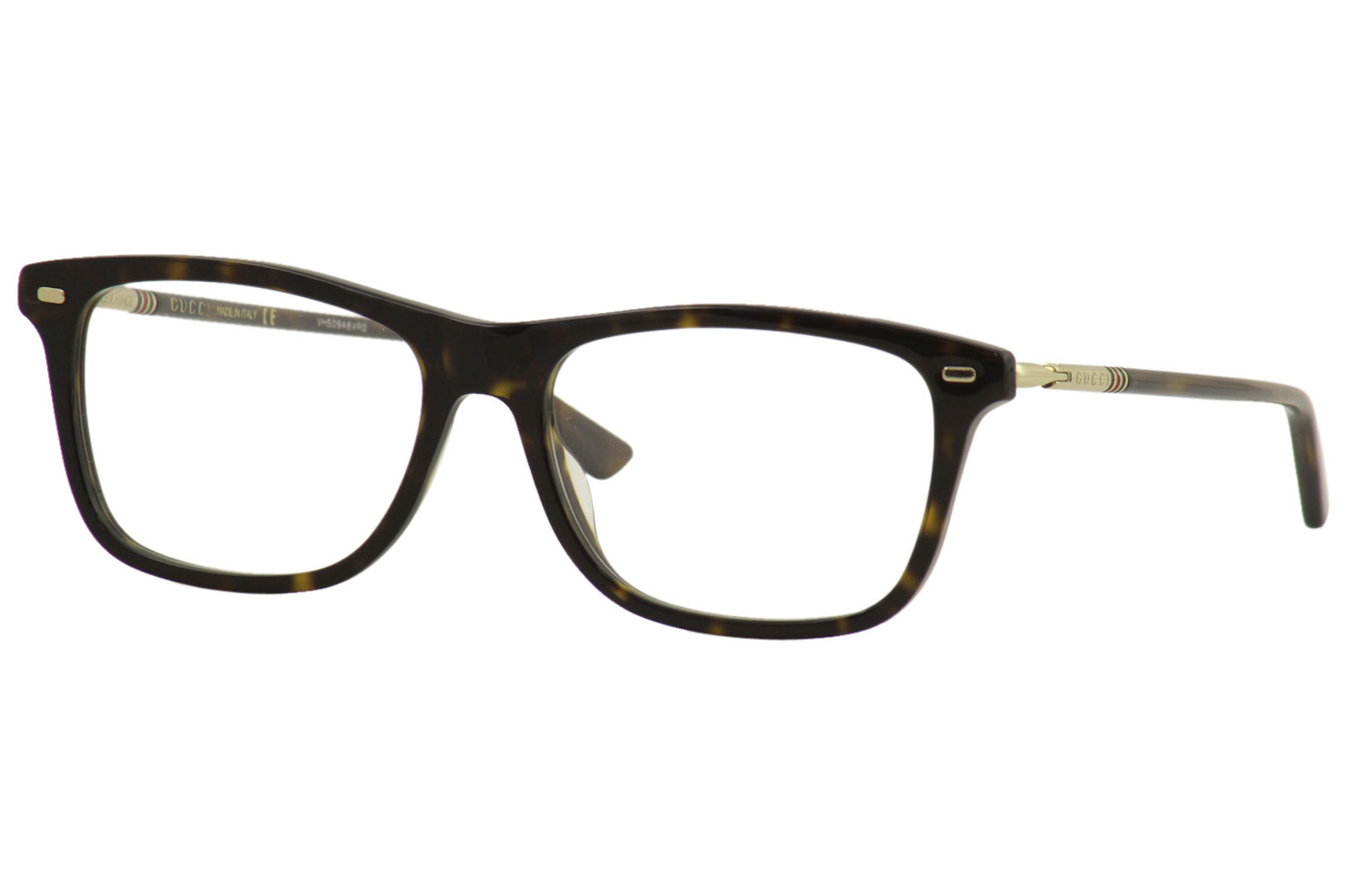 Gucci Men's Eyeglasses  GG0519O GG/0519/O 006 Havana/Gold Optical