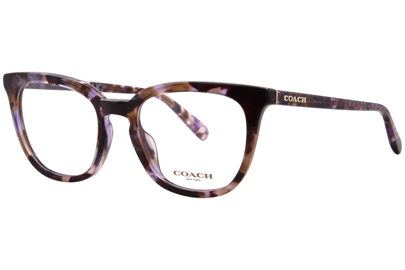Coach HC6222U 5843 Eyeglasses Women's Amethyst Pearl Tortoise Full Rim 51mm main product image
