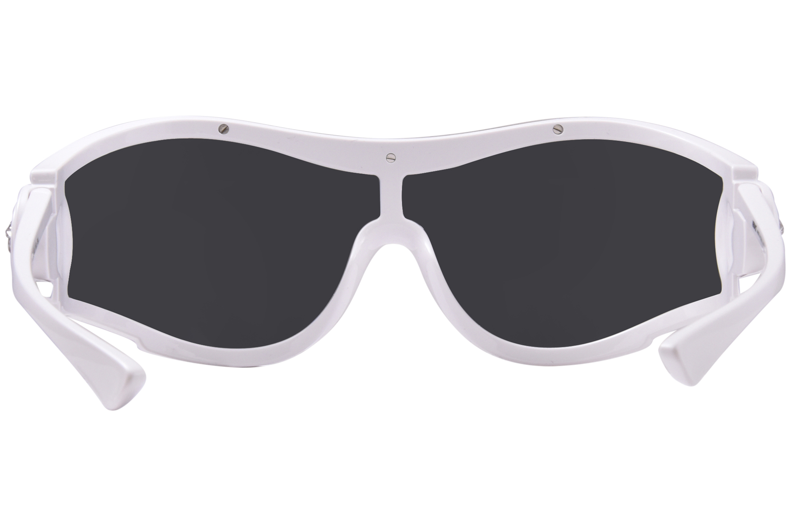 NWT Versace VE4475 White Shield 142mm Sunglasses Versace VE4475 XXL (0 - 142) with Grey lenses and Black  main image 4