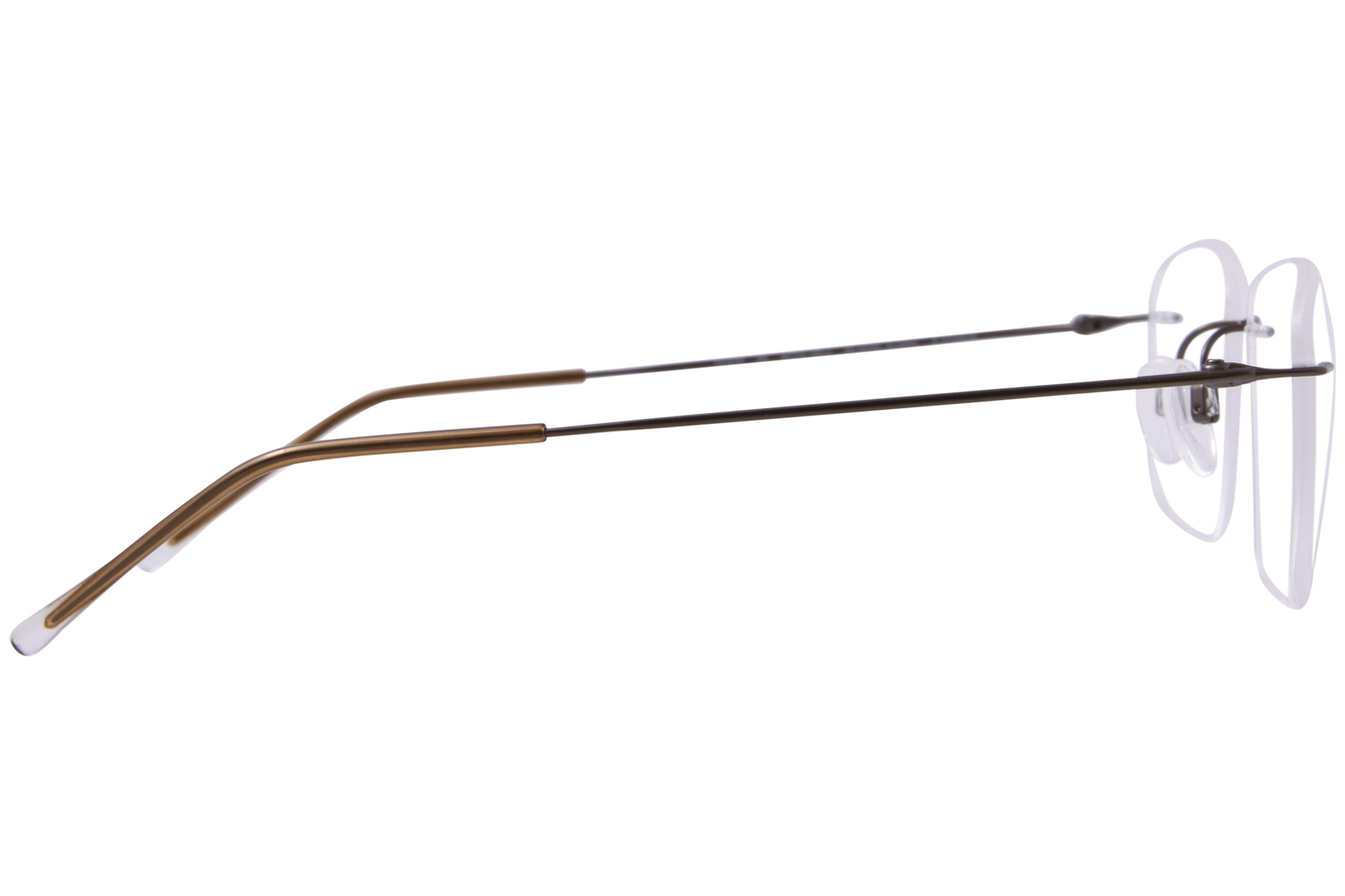 Charmant 16702 Titanium Eyeglasses Men's Rimless Rectangle Shape - Picture 7 of 10