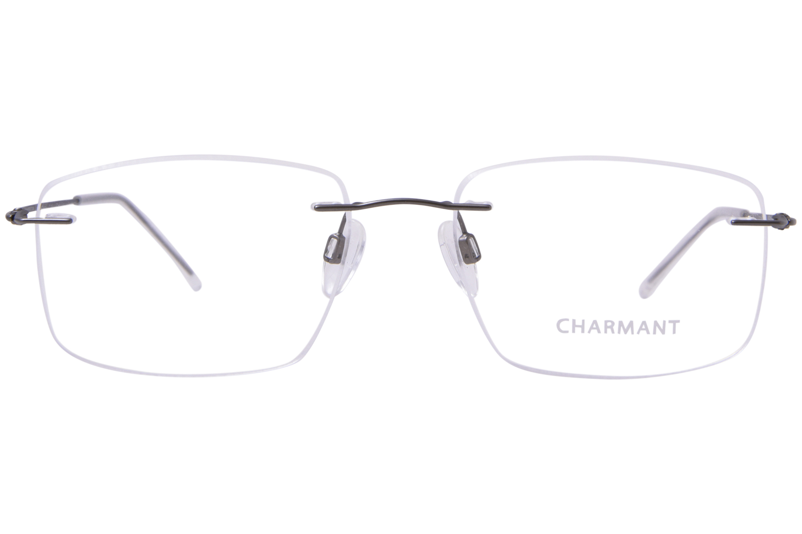 Charmant 16702 Titanium Eyeglasses Men's Rimless Rectangle Shape - Picture 9 of 10