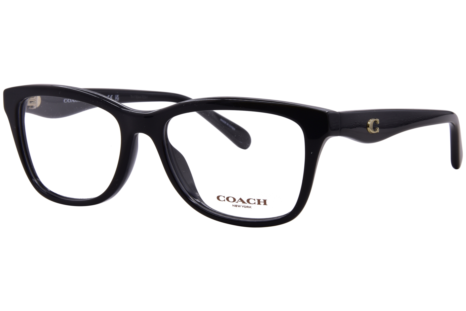 Coach HC6231U 5002 Eyeglasses Frame Women's Black Full Rim Rectangle Shape 52mm main product image