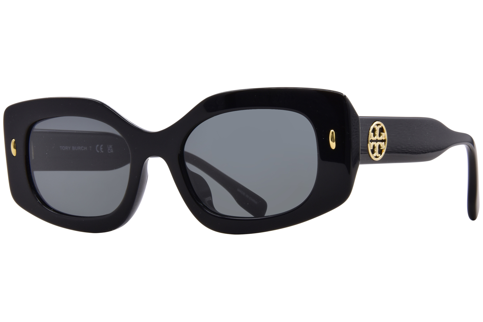 Солнцезащитные очки Tory Burch TY7202U 170973 Женские черныетемно-серые линзы 50 мм 18890₽