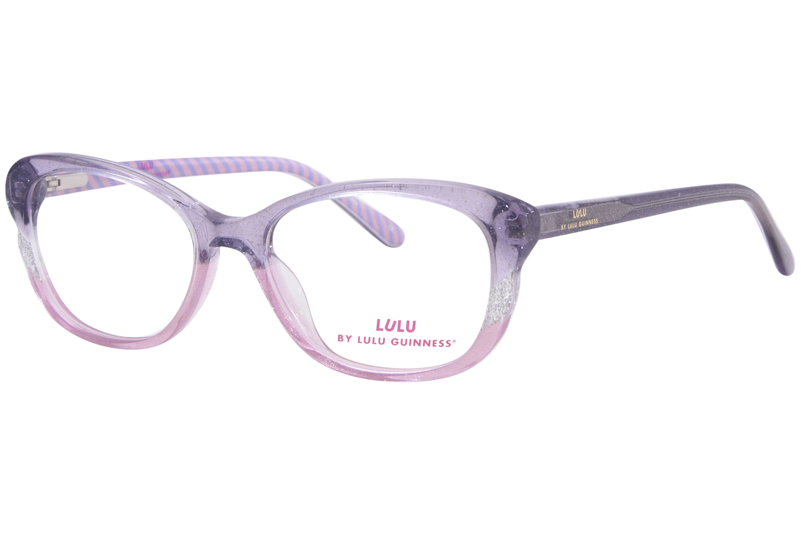 Очки Lulu By Lulu Guinness LK049 PUR Молодежные Детские для девочек Фиолетовые в полной оправе 48 мм