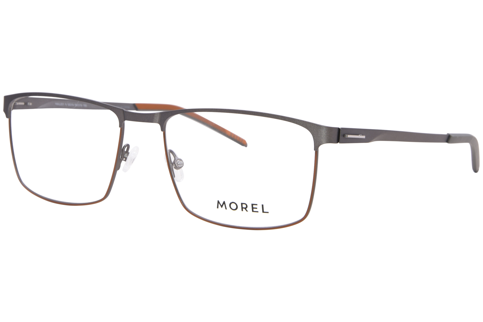 Мужские очки Morel Halley-6-US GO19 в серой/оранжевой оправе с полной оправой 59 мм
